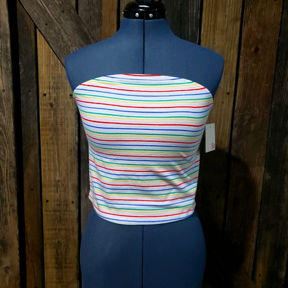 Striped Tube Top